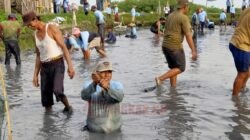 Festival Berkat Bandeng di Bakaran Wetan Meriah, Warga Antusias Ikut Panen Gogo