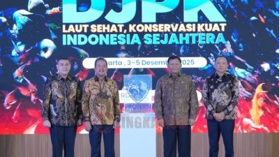 Peluncuran Proteksi dan Pelaut dalam puncak Rakernis Dirjen Pengelolaan Kelautan 2025 yang diselenggarakan pada 3–5 Desember di Jakarta. Foto: dokumentasi