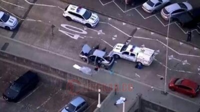 Foto : Tangkapan layar dari video di lokasi kejadian penembakan di Pantai Bondi Sydney Australia