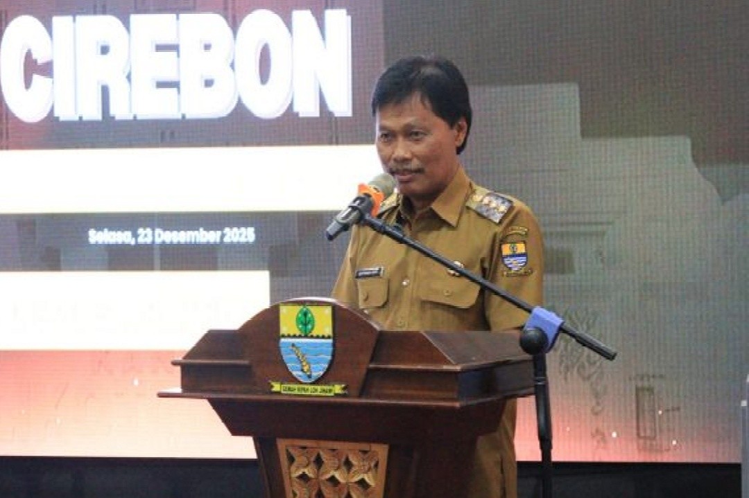 Wali Kota Cirebon, Effendi Edo saat peluncuran Penerapan Manajemen Talenta ASN pada Selasa (23/12/2025). Foto: dokumentasi