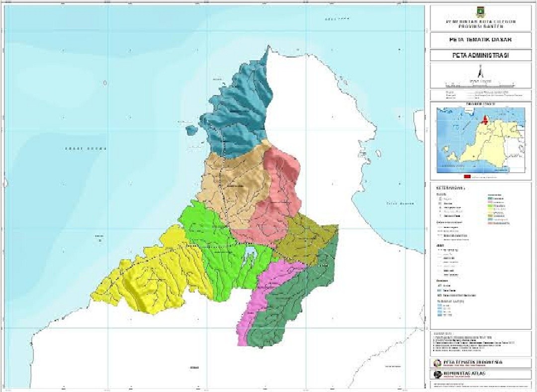 Ilustrasi peta rawan bencana alam BPBD Cilegon Banten. Foto: dokumentasi