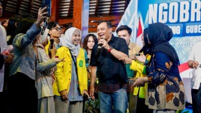 Ngobrol Seru Bareng Gubernur Jawa Tengah di Anjungan Jawa Tengah, Taman Mini Indonesia Indah (TMII), Jakarta Timur, Sabtu (6/12/2025).