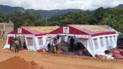Kemensos Dirikan Kamp Pengungsian di Tanah Merah Sumatra Utara