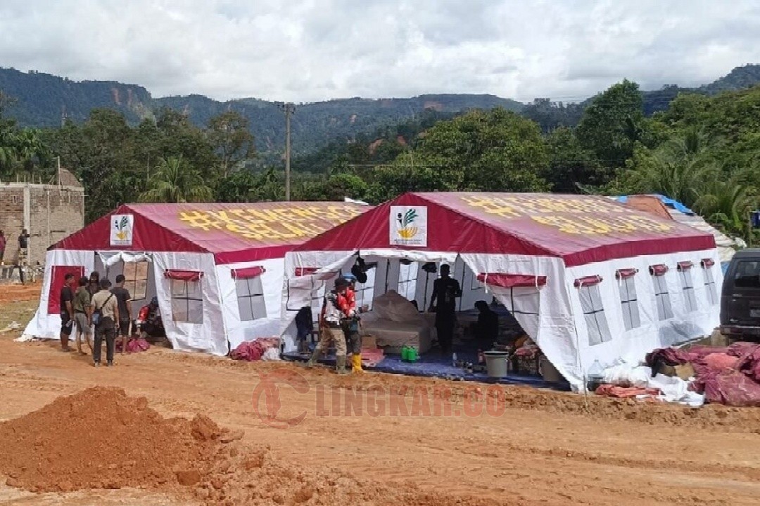 Kemensos Dirikan Kamp Pengungsian di Tanah Merah Sumatra Utara