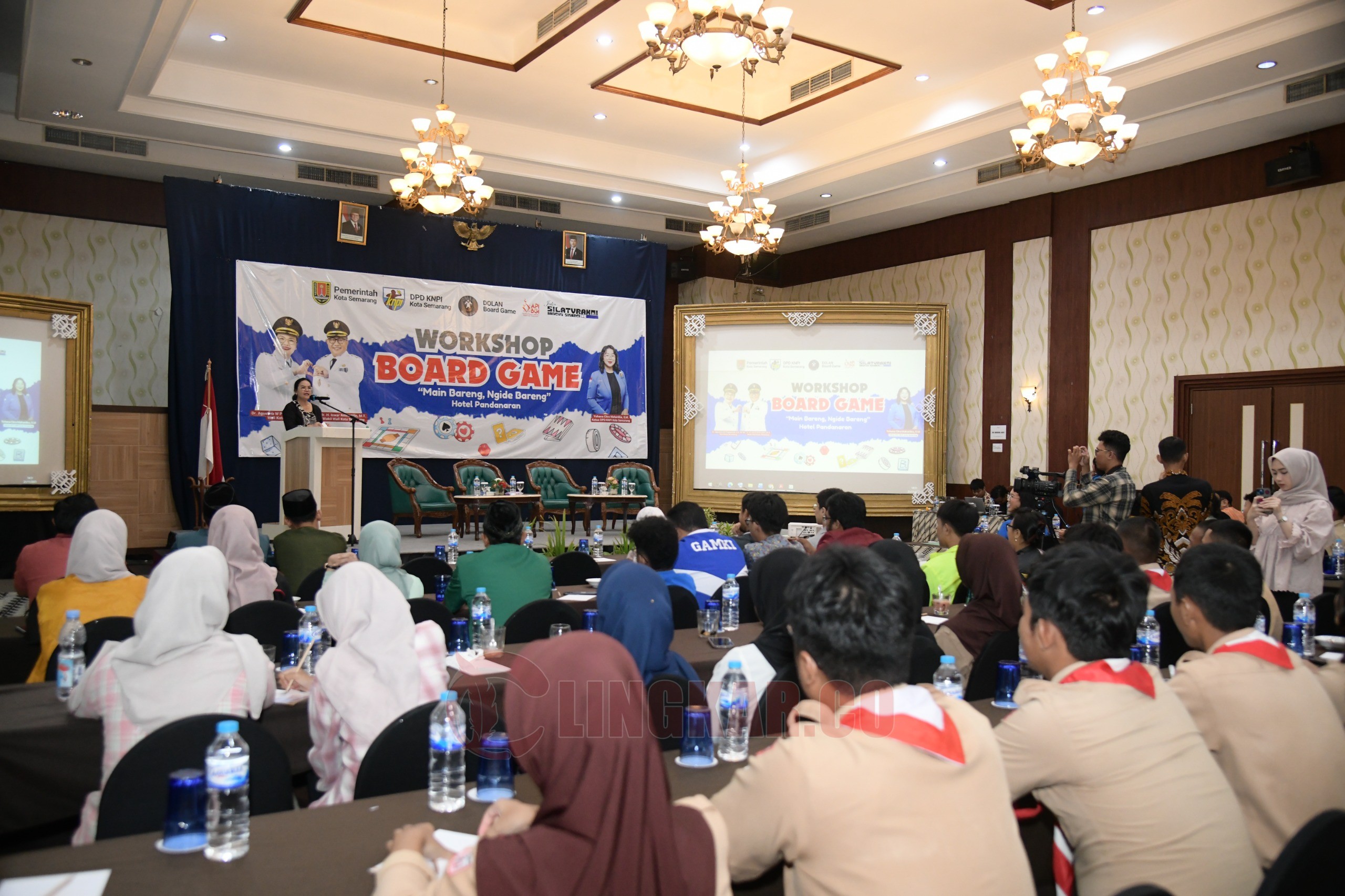 Wali Kota Semarang, Agustina Wilujeng Pramestuti saat menghadiri Work Shop Board Game di Hotel Pandanaran Semarang. (dok Pemkot Semarang)