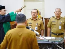 Sudewo Resmi Lantik Kepala BPKAD dan Kepala Dishub Pati