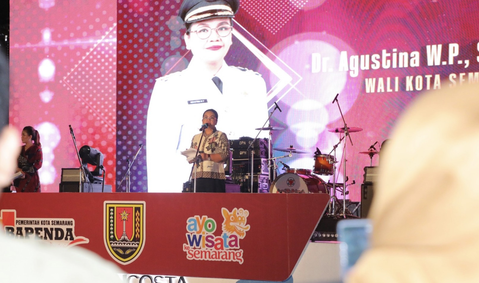 Wali Kota Semarang, Agustina Wilujeng Pramestuti saat menghadiri acara Semarang Bercerita di POJ City, Semarang. (dok Pemkot Semarang)