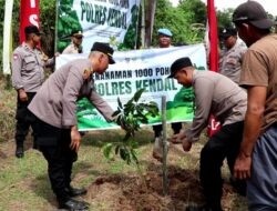 Tanam 1.000 Pohon, Polres Kendal Dukung Pelestarian Lingkungan
