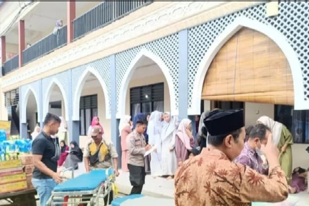 Praktek MBG di salah satu pesantren di Grobogan. Foto: istimewa
