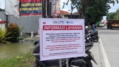 Kantor Samsat Masih Terendam Banjir, Layanan Lima Tahunan Masih Tutup