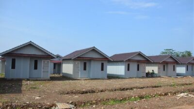 Hunian sementara bagi korban tanah longsor di Desa Cibeunying, Kecamatan Majenang, Kabupaten Cilacap, Jawa Tengah. Foto: dokumentasi