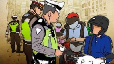 Ilustrasi penindakan pelanggaran lalu lintas. Foto: istimewa