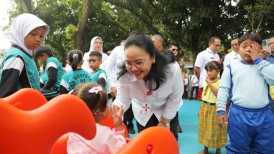 Wali Kota Semarang, Agustina Wilujeng Pramestuti usai meresmikan RBRA di Taman Abdulrahman Saleh, wilayah Manyaran, Semarang Barat. (dok Pemkot Semarang)