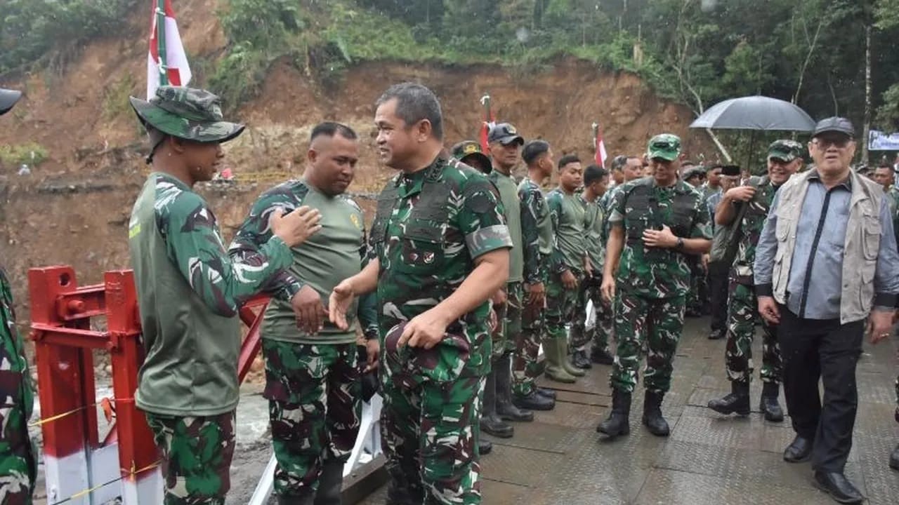 Kondisi jembatan Bailey setelah perbaikan. (dok istimewa)