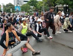Flashmob Tari Jawa Pelajar SMP Warnai CFD Pahlawan Semarang, Pepadi Dorong Regenerasi Budaya