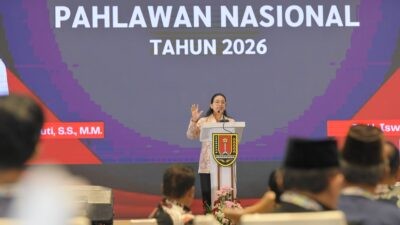 Wali Kota Semarang, Agustina Wilujeng Pramestuti saat memberikan sambuatan dalam kegiatan Seminar Nasional Pengusulan Gelar KH Sholeh Darat sebagai Pahlawan Nasional. (dok Pemkot Semarang)