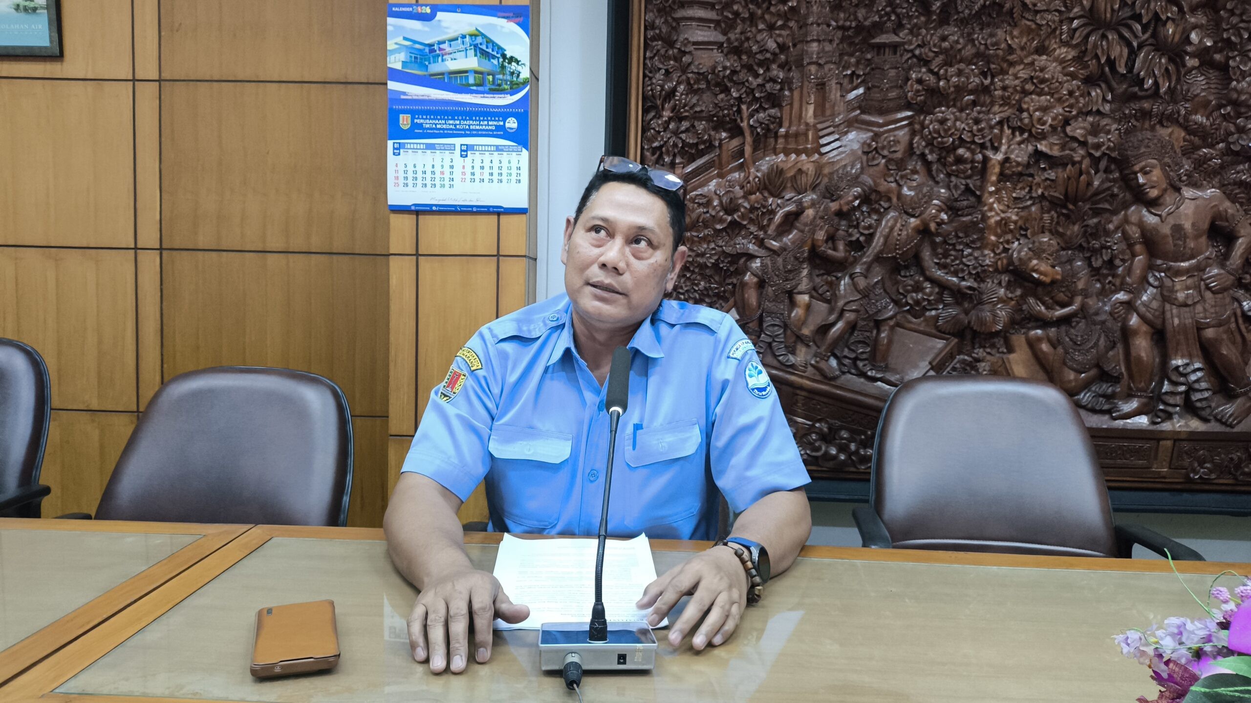 Plt Direktur Teknik PDAM Tirta Moedal, Hariyadi. (dok Alan Henry)