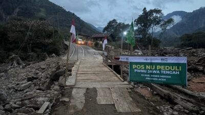Akses jalan menuju posko NU Peduli Jateng di Aceh. Foto: dokumentasi