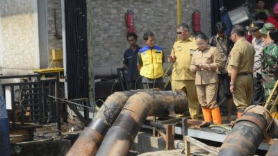 Kolaborasi Pemkot Semarang dan BBWS Pemali-Juana atasi banjir di Kawasan Pantura Genuk. (dok Pemkot Semarang)