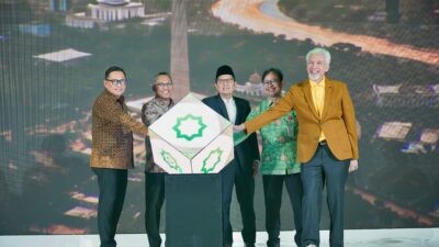 Peluncuran Fatwa No.166 tentang Kegiatan Usaha Bulion Berdasarkan Prinsip Syariah di Ballroom Pegadaian Tower. (dok Pegadaian)