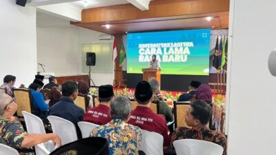 Koperasi Goes To Campus , Kementerian Koperasi bersama Akurat.co menyasar kalangan mahasiswa di IAI An-Nawawi Purworejo, Sabtu (14/2/2026). (dok Istimewa)