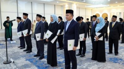 Pengukuhan pengurus BAZNAS RI masa jabatan 2026-2031 di Kantor Kementerian Agama, Jakarta, Selasa (10/3/2026). Foto: dokumentasi