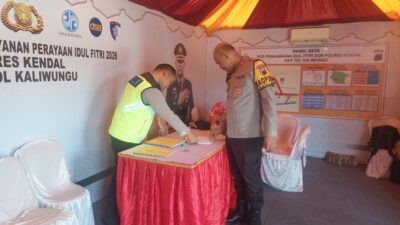 Pastikan Mudik Aman, Kapolres Kendal Pantau Pos Pengamanan Ops Ketupat Candi 2026