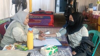 Layanan kesehatan gratis Dishub Batang di Rest Area Batang. Foto: dokumentasi