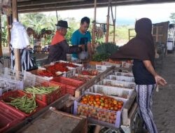 Terowongan Tol Ringinarum Kendal Disulap Jadi Pasar Dadakan Warga