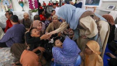 Komunitas difabel saat bersilaturahmi di Rumah Dinas Wakil Gubernur Jawa Tengah' Taj Yasin Maimoen (Gus Yasin), Rabu (25/3/2026). Foto: dokumentasi