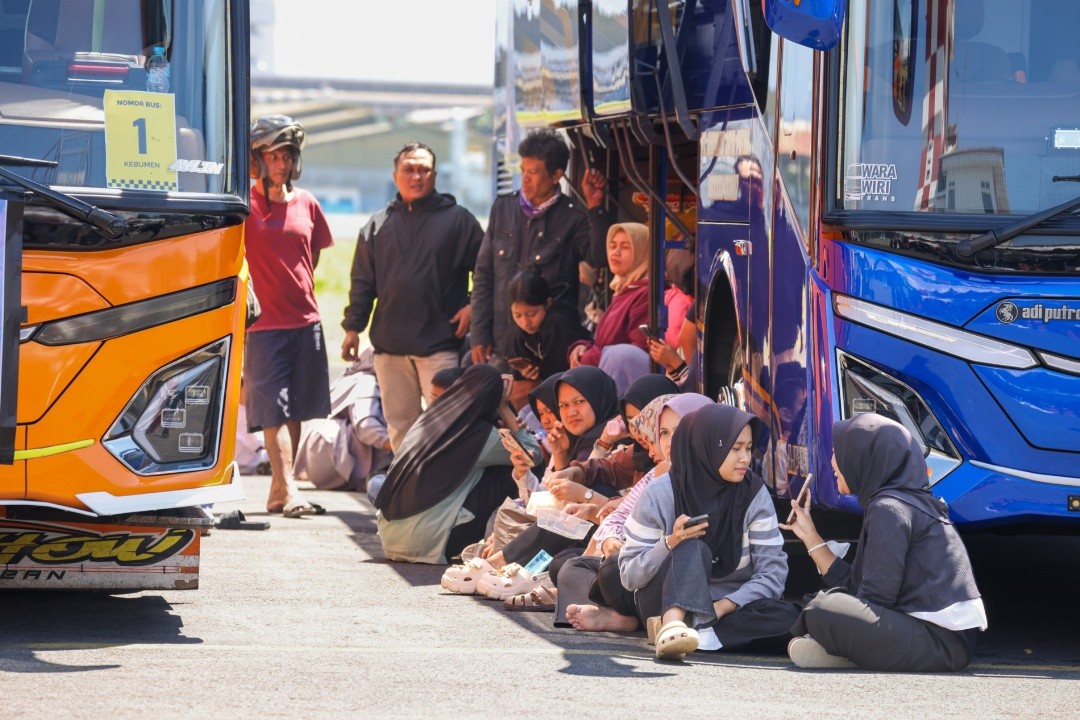 Program Balik Rantau Gratis 2026 yang dilaksanakan oleh Pemprov Jateng. Foto: dokumentasi