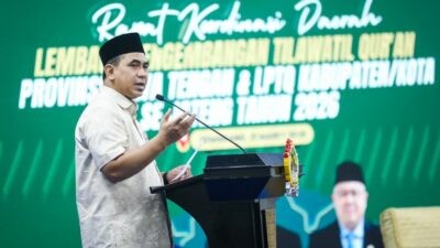 Wakil Gubernur Jawa Tengah, Taj Yasin Maimoen saat rapat koordinasi LPTQ Jawa Tengah. Foto: dokumentasi