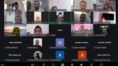 Sekolah Jurnalistik Angkatan XXVI secara daring oleh PWI Jateng dan FH Unissula. (dok PWI Jateng)