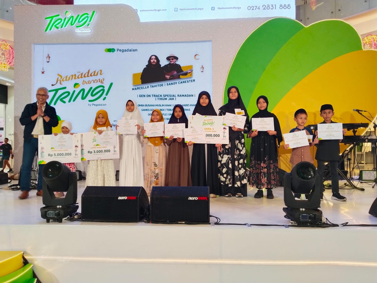 PT Pegadaian memperkuat strategi pemasaran investasi emas sekaligus meningkatkan kesadaran merek melalui program aktivasi bertajuk “Ramadan Bareng Tring” yang digelar di Pakuwon Mall Yogyakarta pada 7–8 Maret 2026. (dok Pegadaian)