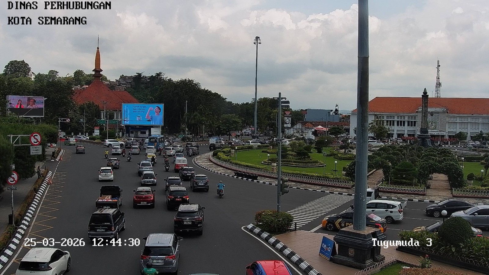 Pantauan ATCS di Jalan Kota Semarang. (dok Pemkot Semarang)