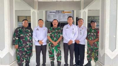 Danramil Ngaliyan kunjungi Kalapas Semarang. (dok Kalapas Semarang)