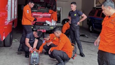 Basarnas siapkan Posko Siaga SAR Idul Fitri 2026 di GT Kalikangkung. (dok Basarnas Semarang)