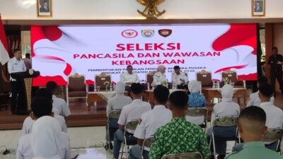 Seleksi calon anggota Paskibraka Kabupaten Kendal. Foto: Yoedhi/Lingkar.co