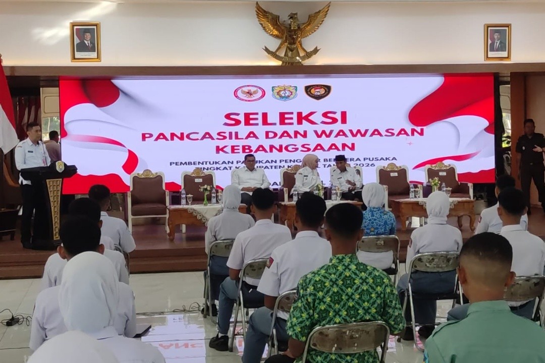 Seleksi calon anggota Paskibraka Kabupaten Kendal. Foto: Yoedhi/Lingkar.co