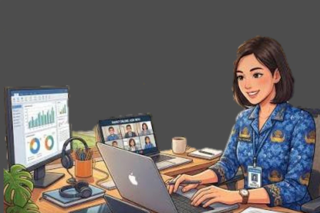 Ilustrasi pelaksanaan WFH ASN Foto: Lingkar.co