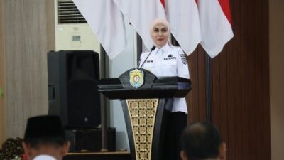 Bupati Kendal Dyah Kartika Permanasari saat menyampaikan sambutan pembukaan Musrenbang RKPD Kabupaten Kendal 2027. Foto: dokumentasi