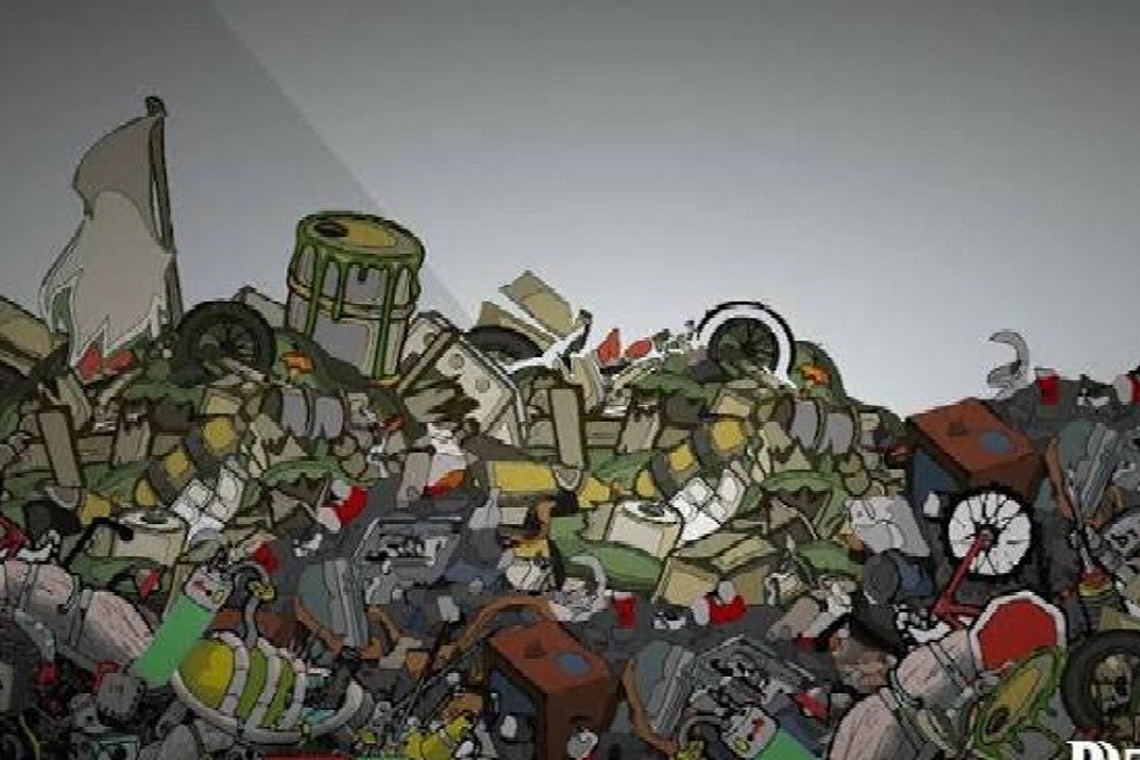 Ilustrasi sampah menggunung. Foto: istimewa