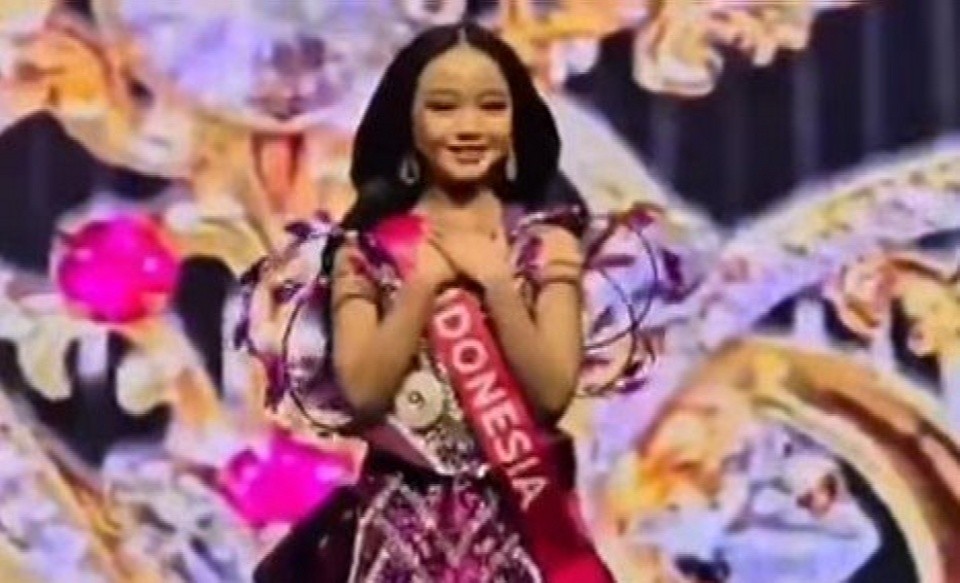 Vellencia Gunawan, Winner Mini Miss Global 2026 dalam ajang Kids & Teens Pageant Global 2026 di Malaysia. Foto: dokumentasi