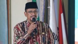 Bupati Sukabumi Asep Japar saat menghadiri kegiatan Halal Bihalal PCNU Kabupaten Sukabumi di Gedung PCNU Kabupaten Sukabumi, Jawa Barat, Kamis (23/4/2026). Foto: dokumentasi