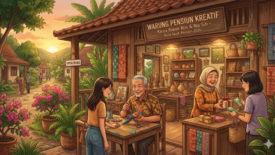 Ilustrasi AI usaha produktif pensiunan PNS/ASN. Foto: Google Gemini