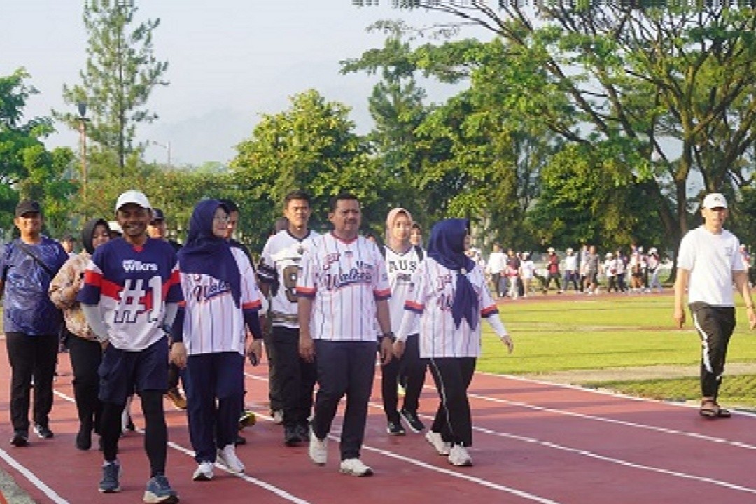 Jogging Track di kawasan Pusat Pemerintahan Kabupaten Sumedang. Foto: dokumentasi/istimewa