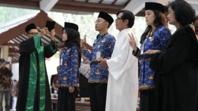 Pengambilan sumpah jabatan PNS di lingkungan Pemerintah Kabupaten Sleman Yogyakarta Foto: dokumentasi