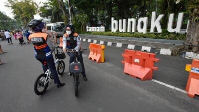 Salah satu titik Car Free Day di kota Surabaya, Jawa Timur. Foto: dokumentasi/istimewa