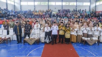 Wali Kota Magelang, Damar Prasetyono, saat menghadiri Sarasehan dan Halal Bihalal Guru se-Kota Magelang, di GOR Samapta Sanden, Kota Magelang, Jawa Tengah Foto: dokumentasi