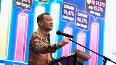 Gubernur Jateng, Ahmad Luthfi saat menyampaikan arahan dalam Rapat Koordinasi Penyusunan Rencana Anggaran Pendapatan Provinsi Jawa Tengah, Selasa (7/4/2026). Foto: dokumentasi